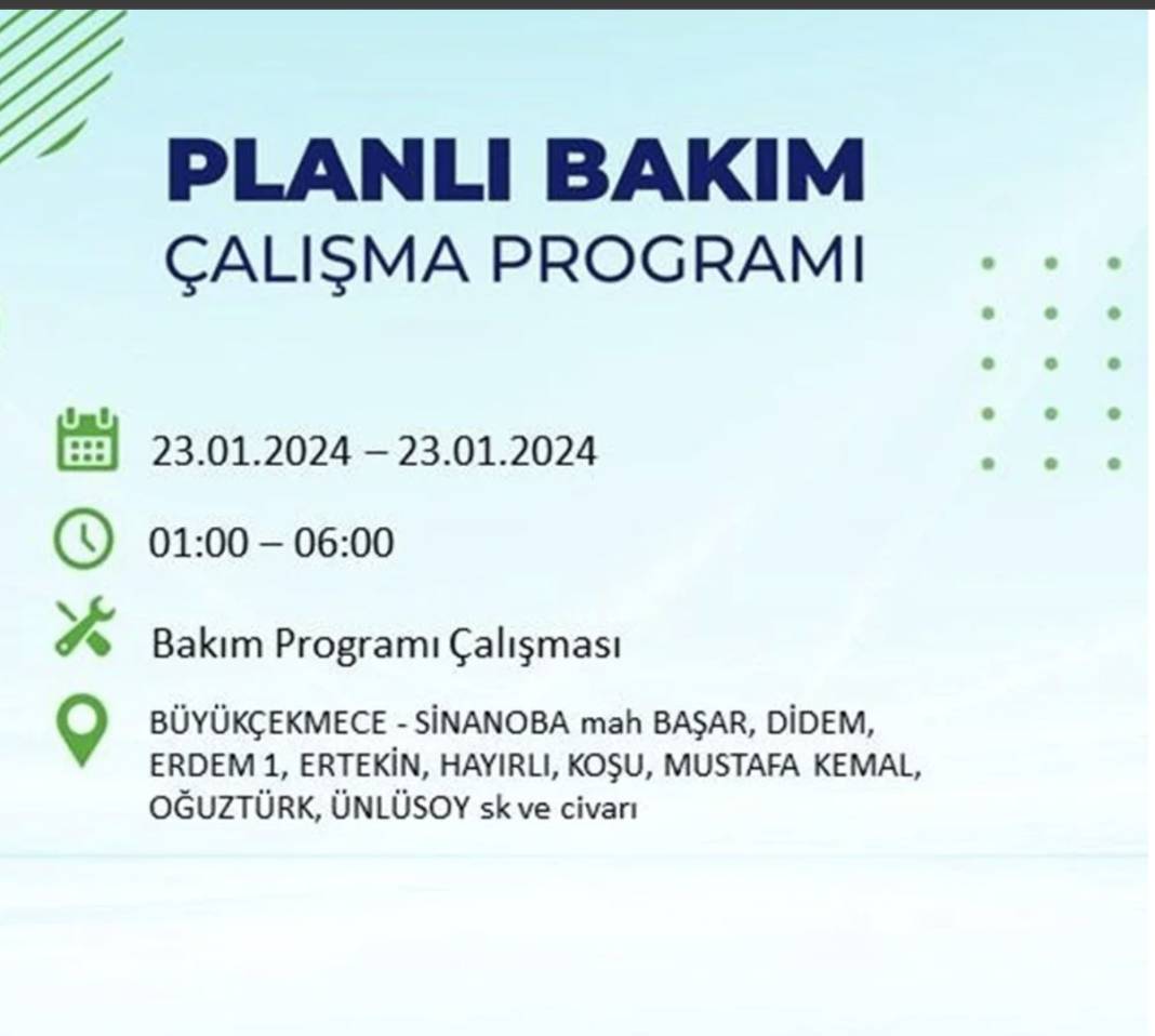 İstanbul karanlığa gömülecek! 22 ilçede saatlerce elektrik gelmeyecek! Hangi ilçelerde elektrik kesintisi var? 27